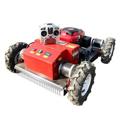 качество  Customized Anti-Skid Color 7.5HP 9HP Electric-start Lawn Mower Mini Remote Control RC Robot Lawnmower завод